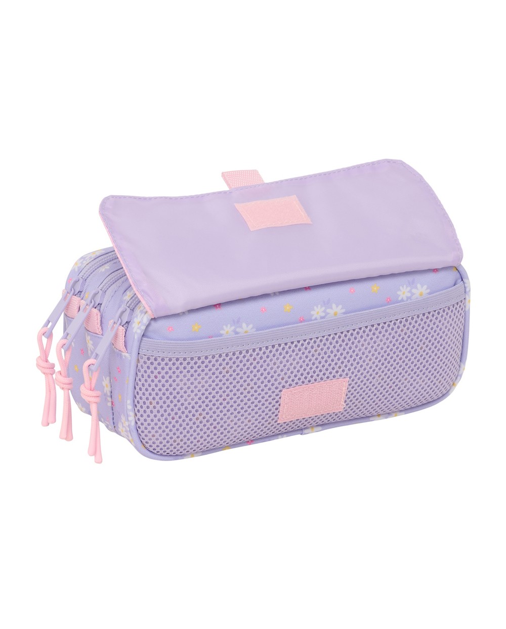 Bolso escolar portatodo safta triple big bouquet 100x215x80 mm