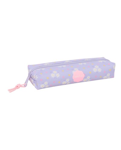 Bolso escolar portatodo safta rectangular con goma elastica bouquet 40x220x70 mm