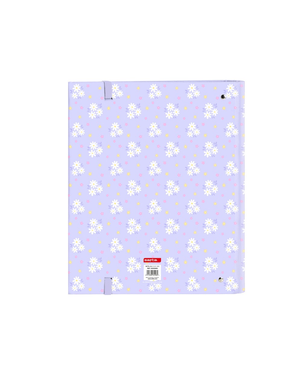 Carpeta con recambio safta din a4 cuadro 5 mm con goma y separadores bouquet