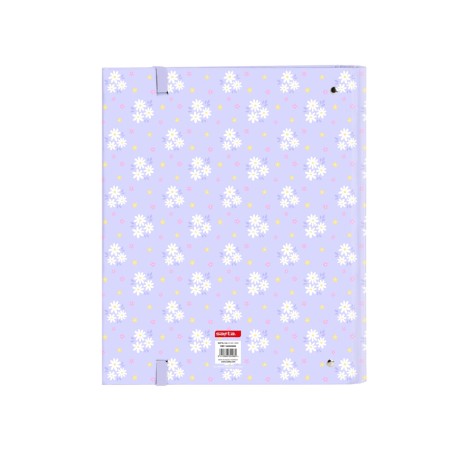 Carpeta con recambio safta din a4 cuadro 5 mm con goma y separadores bouquet