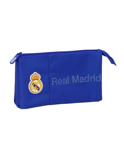 Bolso escolar portatodo safta triple real madrid 3 equipacion 25 26 120x220x30 mm