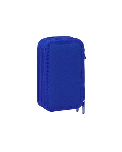 Plumier escolar safta triple cremallera 37 piezas real madrid 3 equipacion 25 26 195x125x55 mm