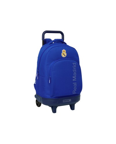 Mochila safta grande con ruedas compact extraible real madrid 3 equipacion 25 26 450x330x220 mm