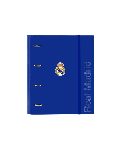 Carpeta con recambio safta din a4 cuadro 5 mm con goma y separadores real madrid 3 equipacion 25 26