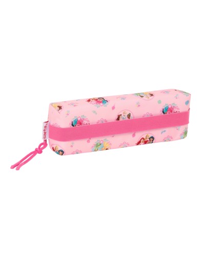 Bolso escolar portatodo safta rectangular con goma elastica princesas disney 40x220x70 mm