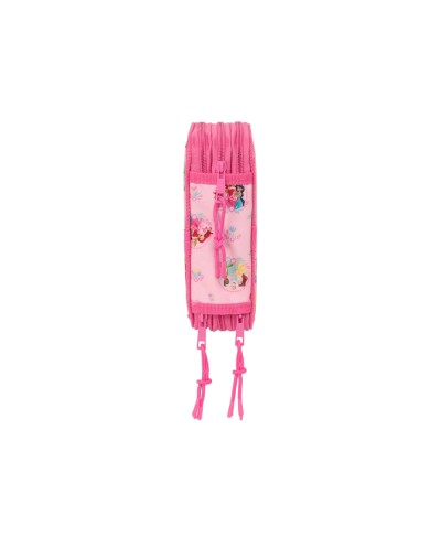Plumier escolar safta triple cremallera 37 piezas princesas disney 195x125x55 mm