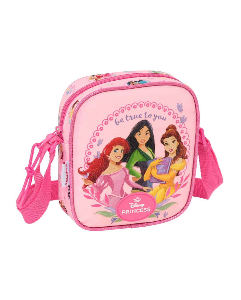 Bolsito bandolera safta princesas disney 180x160x40 mm