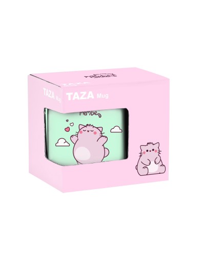 Taza grande safta pembe the pink cat 95x80x80 mm