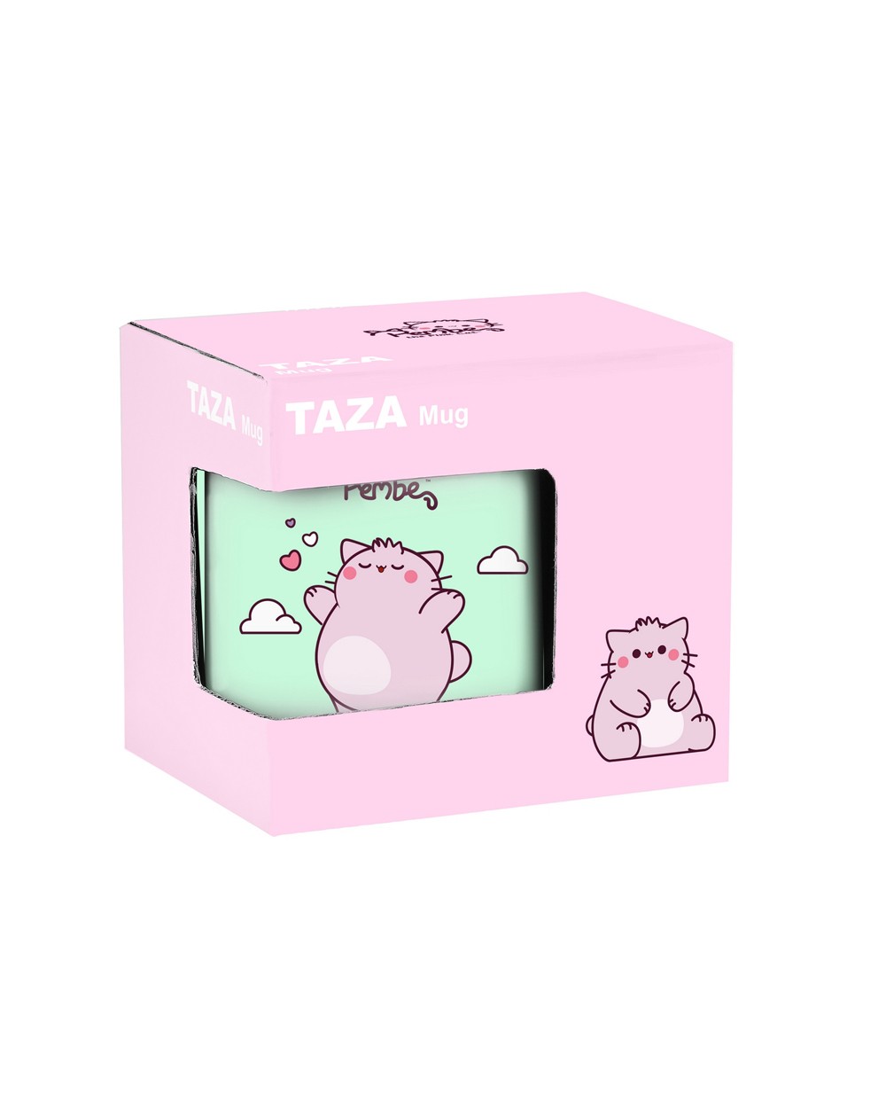 Taza grande safta pembe the pink cat 95x80x80 mm