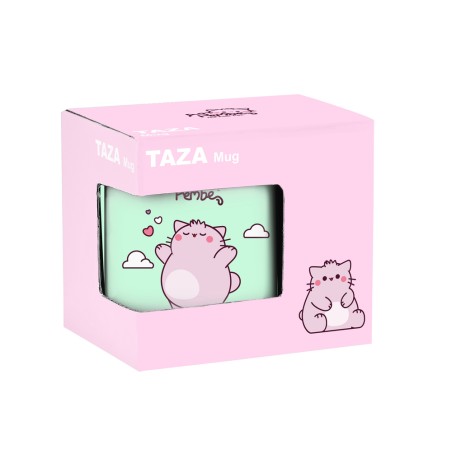 Taza grande safta pembe the pink cat 95x80x80 mm