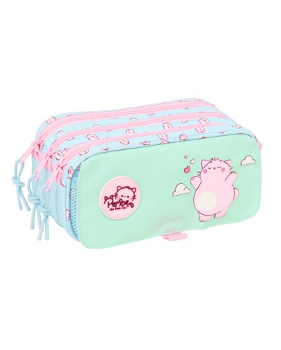 Bolso escolar portatodo safta triple big pembe the pink cat 100x215x80 mm