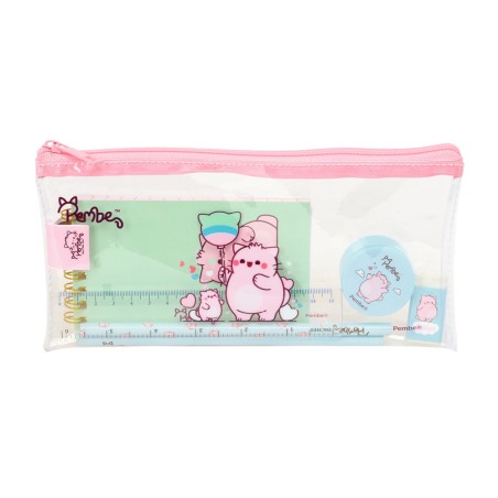 Bolso escolar portatodo safta actividades pembre the pink cat 105x225x10 mm