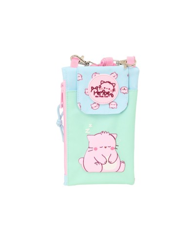 Monedero portamovil safta pembe the pink cat 190x100 mm