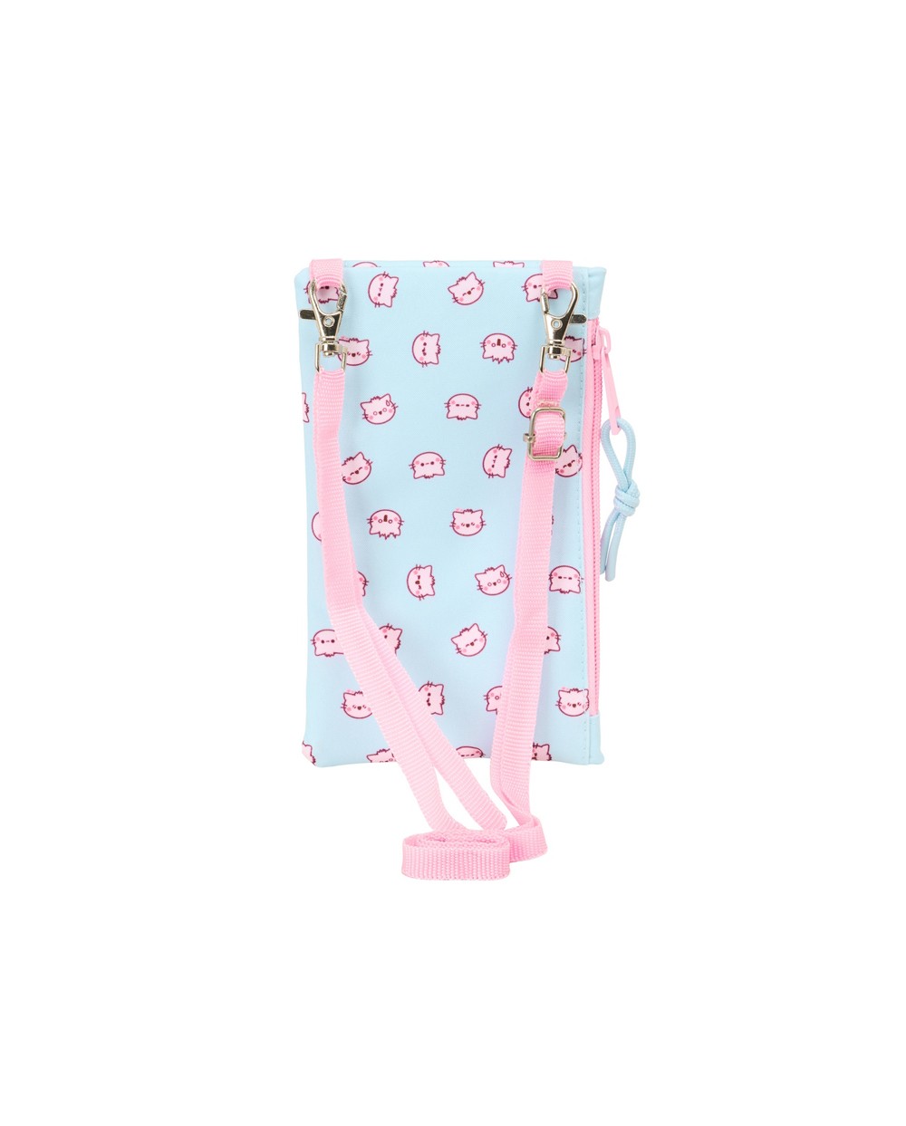 Monedero portamovil safta pembe the pink cat 190x100 mm