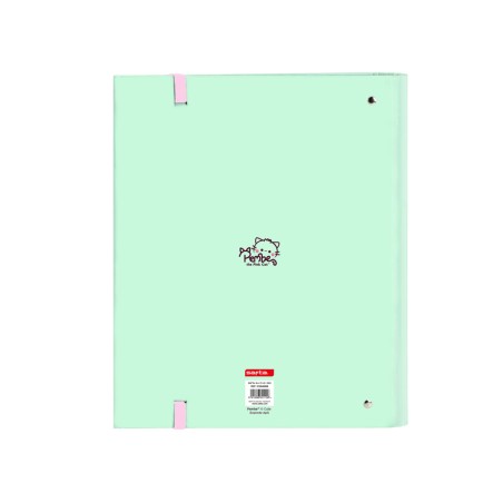 Carpeta con recambio safta din a4 cuadro 5 mm con goma y separadores the pink cat