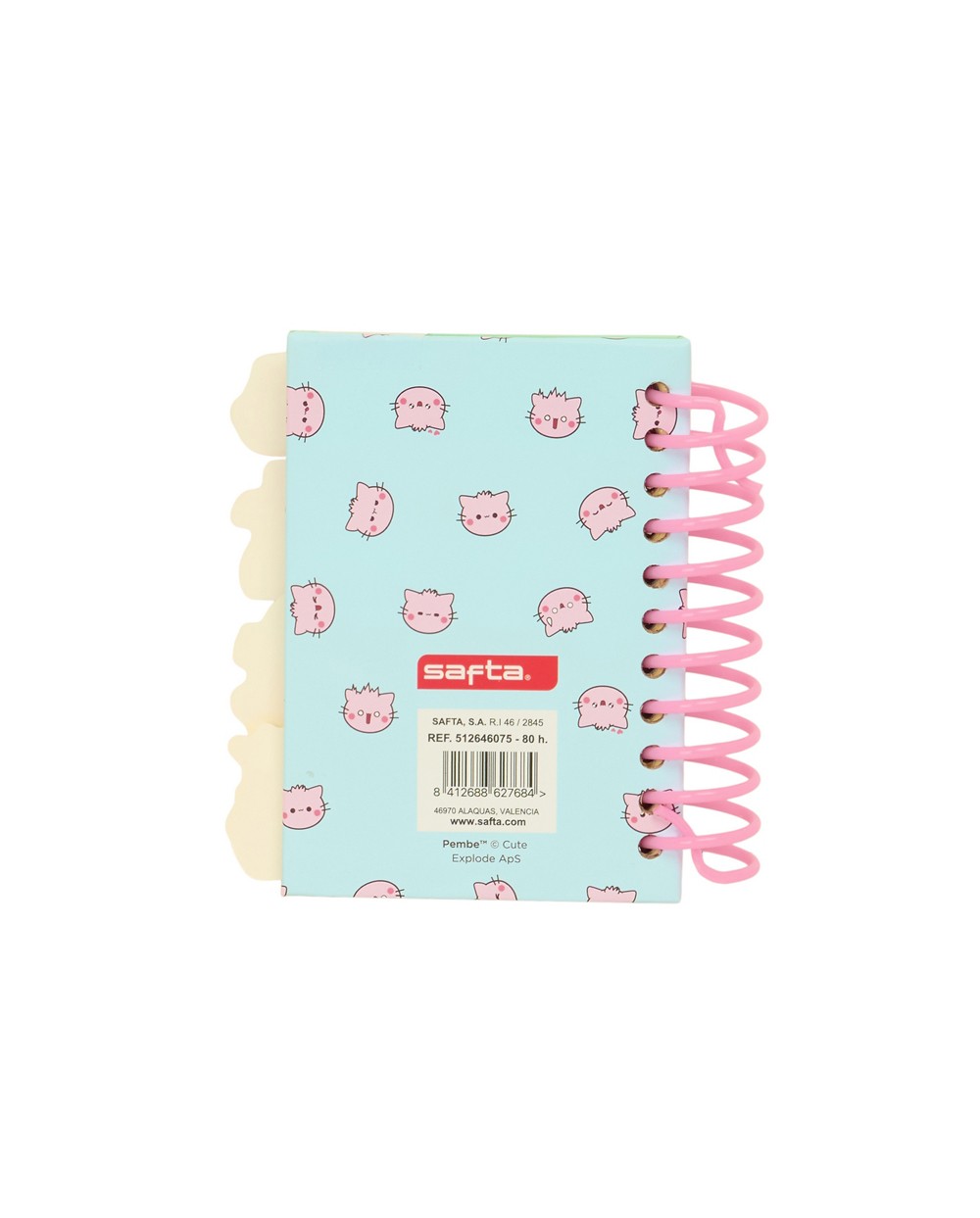 Bloc de notas safta a7 pembe the pink cat