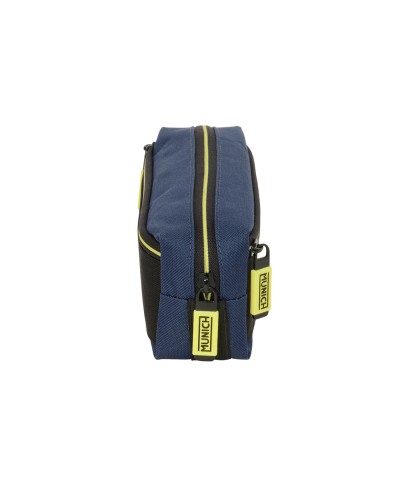 Bolso escolar portatodo safta triple pequeno con goma elastica munich track 85x220x60 mm