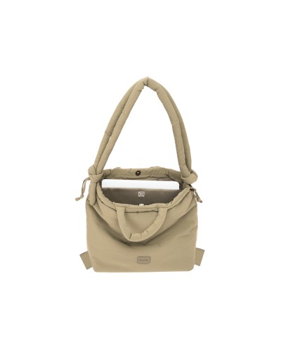 Bolso safta mochila moos capsula beige 310x400x170 mm