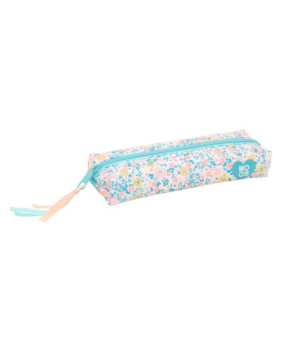 Bolso escolar portatodo safta rectangular con goma elastica reciclado moos fiori 40x220x70 mm