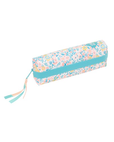 Bolso escolar portatodo safta rectangular con goma elastica reciclado moos fiori 40x220x70 mm