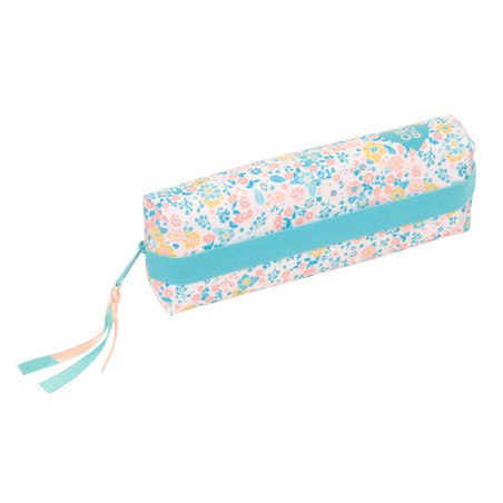 Bolso escolar portatodo safta rectangular con goma elastica reciclado moos fiori 40x220x70 mm