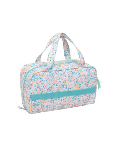 Neceser safta rectangular reciclado moos fiori 140x310x190 mm