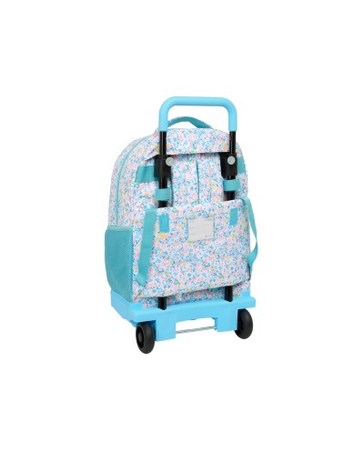 Mochila safta grande con ruedas compact evolution extraible reciclable moos fiori 450x330x220 mm