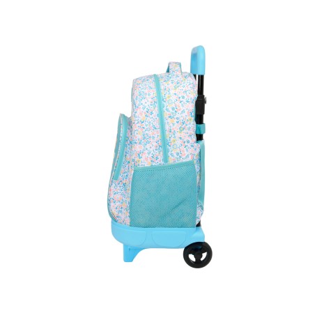 Mochila safta grande con ruedas compact evolution extraible reciclable moos fiori 450x330x220 mm