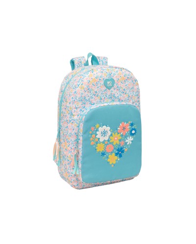 Mochila safta adaptable a carro reciclado moos fiori 460x300x140 mm
