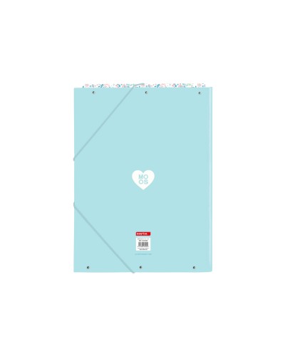 Carpeta carton folio gomas solapas safta moos fiori