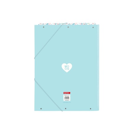 Carpeta carton folio gomas solapas safta moos fiori