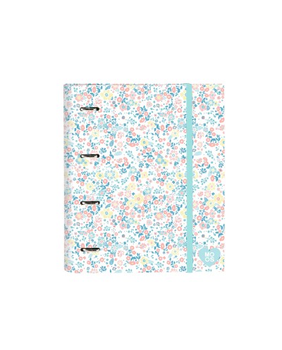 Carpeta con recambio safta din a4 cuadro 5 mm con goma y separadores moos fiori