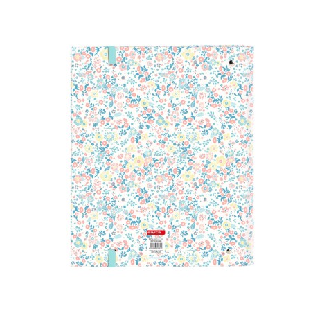 Carpeta con recambio safta din a4 cuadro 5 mm con goma y separadores moos fiori