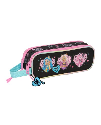 Bolso escolar portatodo safta doble monster high 80x210x60 mm