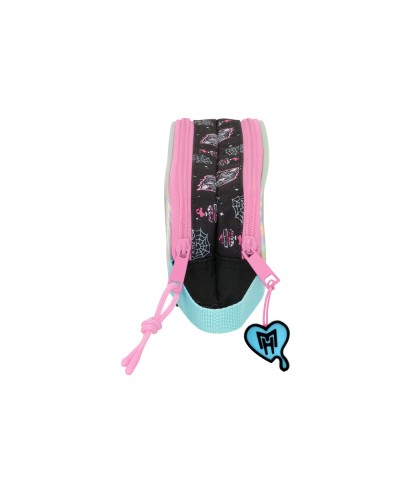 Bolso escolar portatodo safta doble monster high 80x210x60 mm