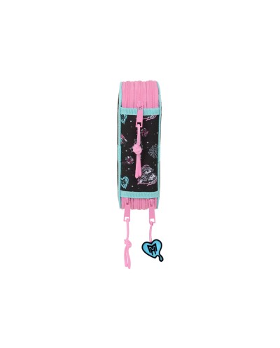 Plumier escolar safta triple cremallera 37 piezas monster high 195x125x55 mm