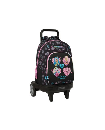 Mochila safta grande con ruedas compact evolution extraible monster high 450x330x220 mm