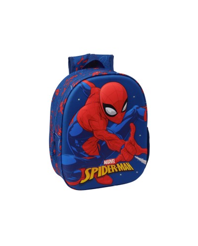Mochila 3d safta con led spiderman 330x270x100 mm