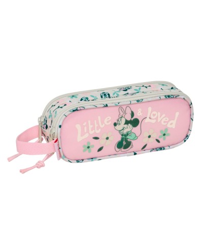 Bolso escolar portatodo safta doble cremallera minnie mouse minty 80x210x60 mm
