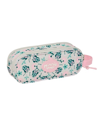 Bolso escolar portatodo safta doble cremallera minnie mouse minty 80x210x60 mm