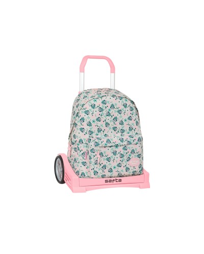 Mochila 775 safta con carro evolution minnie mouse minty 430x310x130 mm
