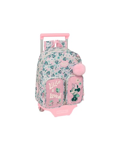 Mochila 609 safta con carro 705 minnie mouse minty 340x280x100 mm