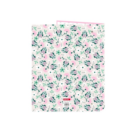 Carpeta carton folio 4 anillas mixtas safta minnie mouse mnty