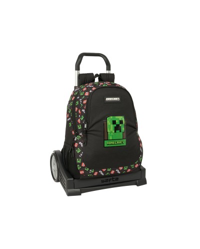 Mochila 665 safta con carro evolution minecraft 440x320x160 mm