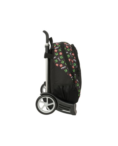 Mochila 665 safta con carro evolution minecraft 440x320x160 mm