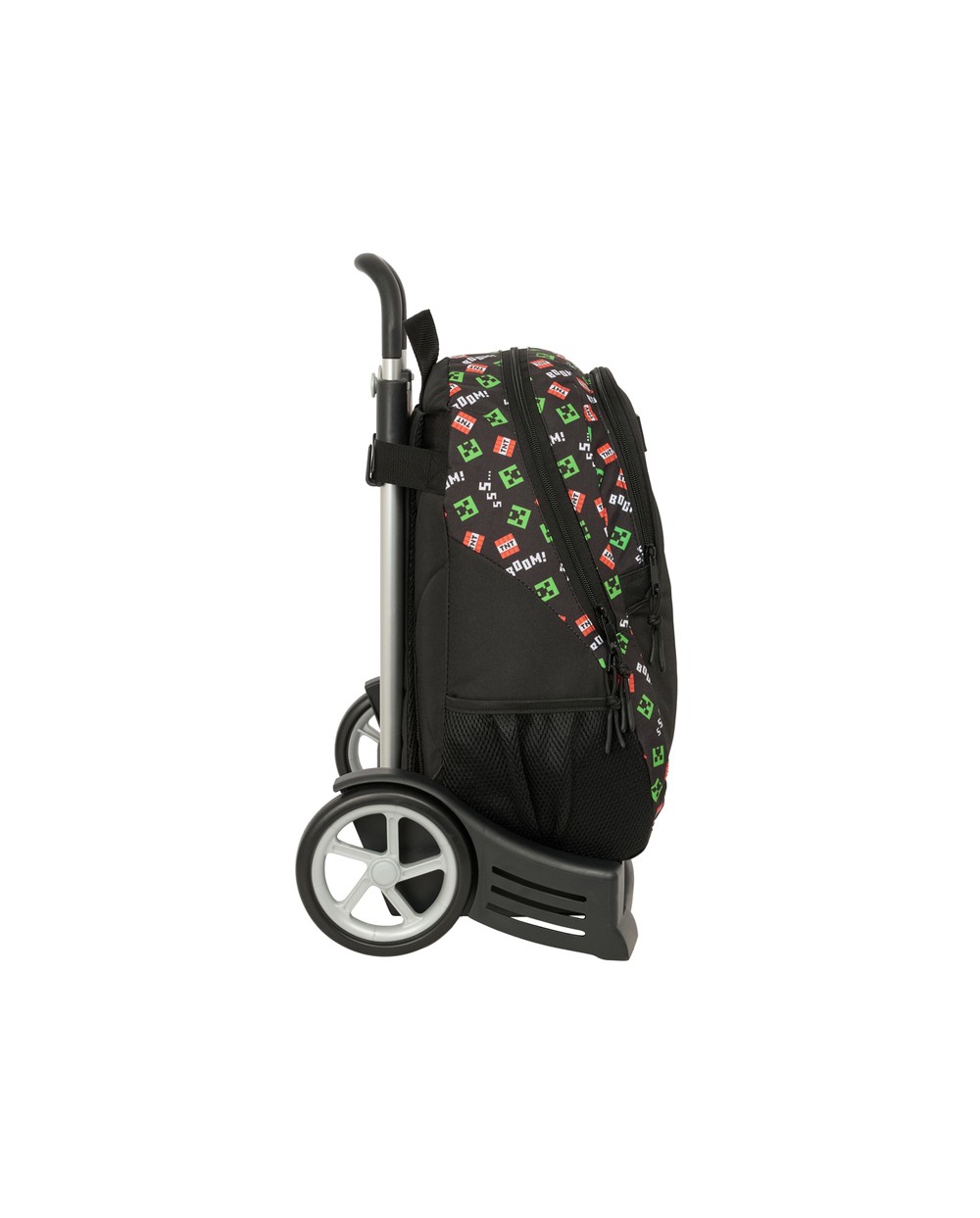 Mochila 665 safta con carro evolution minecraft 440x320x160 mm