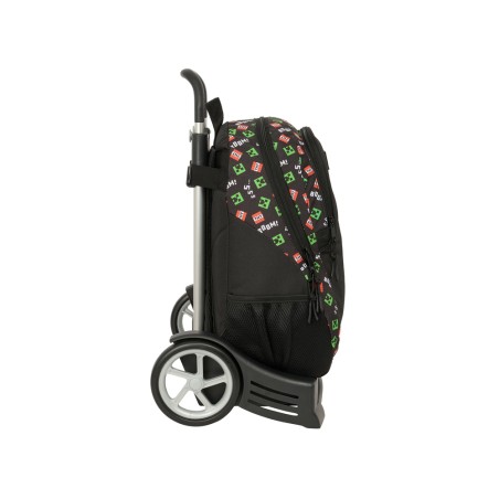 Mochila 665 safta con carro evolution minecraft 440x320x160 mm
