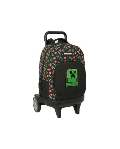 Mochila safta grande con ruedas compact evolution extraible minecraft 450x330x220 mm
