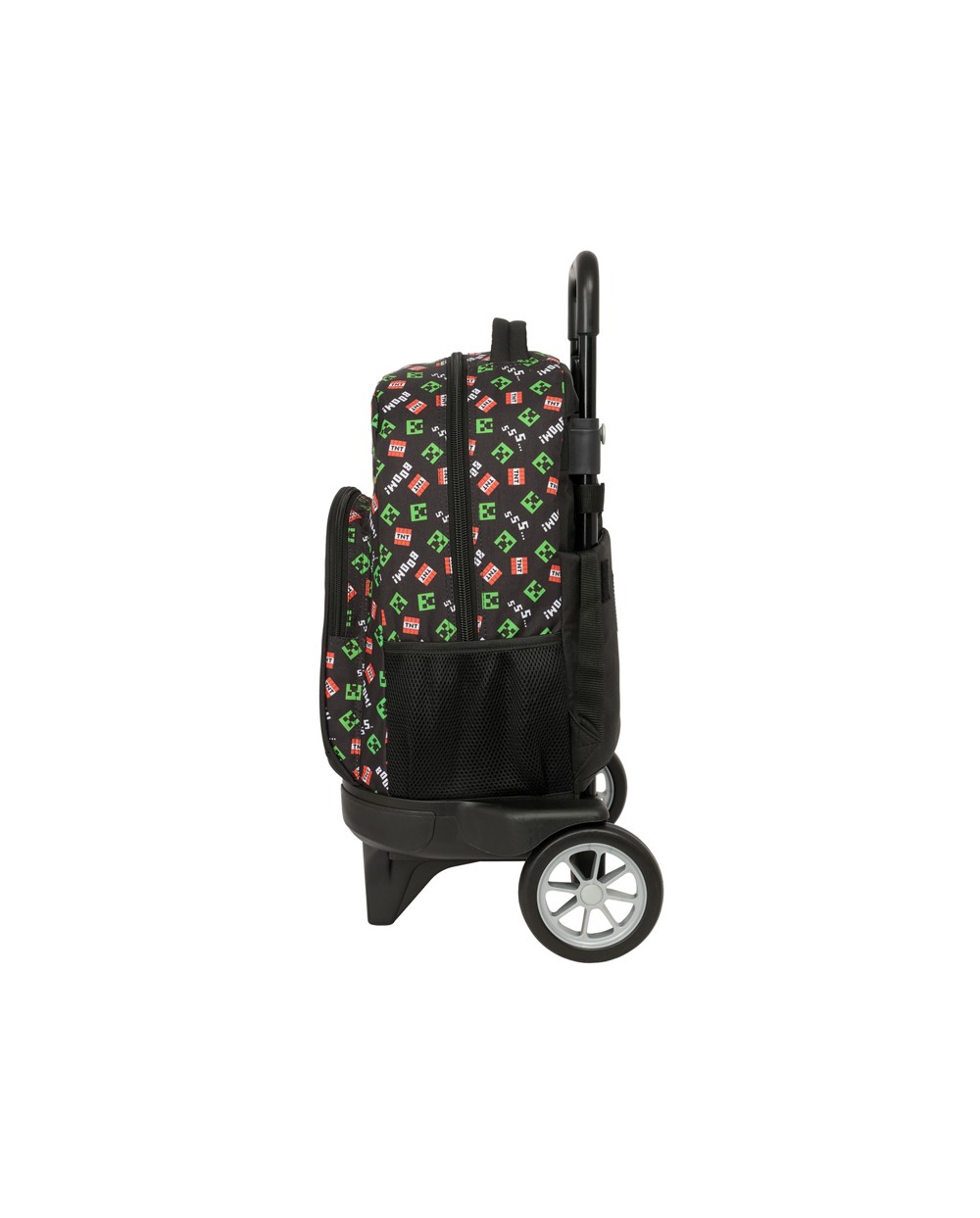 Mochila safta grande con ruedas compact evolution extraible minecraft 450x330x220 mm