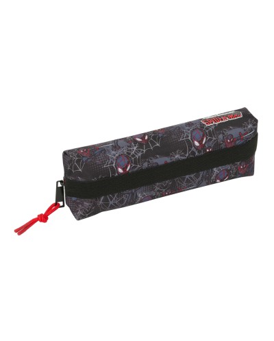 Bolso escolar portatodo safta rectangular con goma elastica miles morales 80x210x70 mm